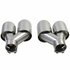 M3 Look Uitlaat Chrome Sierstuk + Diffuser Voor Bmw 3 Serie G20 G21 M Pack Glans Zwart