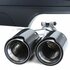 Diffuser Mat Zwart + 4 x Echt Carbon Uitlaat Sierstuk Voor Bmw 5 Serie F10 F11 535i 535D