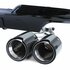 Diffuser Glans Zwart + 4 x Echt Carbon Uitlaat Sierstuk Voor Bmw 5 Serie F10 F11 535i 535D