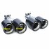 Diffuser Glans Zwart + 4 x Echt Carbon Uitlaat Sierstuk Voor Bmw 5 Serie F10 F11 535i 535D