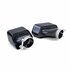 Sport Uitlaat Sierstuk V8 550 Look Zwart Voor Bmw 5 Serie BMW F10 F11 535i 535d