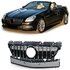 Sport Grill Passend Voor Mercedes SLK R172 Hoogglans Zwart Chrome Bies