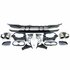 Sport Diffuser Voor Mercedes A Klasse W177 AMG Look Chrome Uitlaat Glans Zwart 