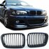 Sport-Grill-Nieren-Voor-Bmw-3-Serie-E46-Mat-Zwart-Enkele-spijl