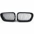 Sport-Grill-Nieren-Voor-Bmw-3-Serie-E46-Coupe-Cabrio-Mat-Zwart-Enkele-Spijl