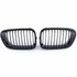 Sport-Grill-Nieren-Voor-Bmw-3-Serie-E46-Coupe-Cabrio-Mat-Zwart-Enkele-Spijl
