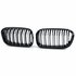 Grill Nieren Voor Bmw 1 Serie F20 F21 LCI Glans Zwart Dubbele Spijl_