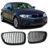 Grill-Nieren-BMW-1-Serie-E82-E88-E81-E87-LCI-Enkele-Spijl-Mat-Zwart