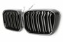 LED-Sport-Grille-BMW-X3-X4-G01-G02-LCI-vanaf-2021-Glans-Zwart-Dubbele 