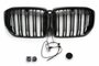 LED-Sport-Grille-BMW-X5-G05-LCI-vanaf-04-2023-Glans-Zwart-Dubbele-Spijl
