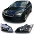 Koplampen-Zwart-Ford-Focus-II-2004–2008-Set-Links-Rechts
