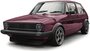 VW-Golf-1-Koplampen-Zwart-Smoke-Set-Links-Rechts-Golf-1-Cabrio