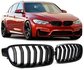 BMW 3-serie F30 F31 Grill Nieren M3 Look Hoogglans Piano Lak Zwart Dubbele M Spijlen