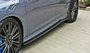 Side Skirt Diffuser Ford Focus 3 RS vanaf 2015 Hoogglans Pianolak Zwart_