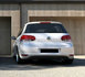 Volkswagen Golf 6 Diffuser achterbumper inzet stuk met 4 x uitlaat uitsparing_
