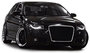 Audi A3 8P Facelift Honingraat Sport Grill RS3 Look Black / Chrome 2008 / 2012 _