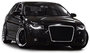 Honingraat Sport Grill RS3 Look Black / Chrome Geschikt  Voor Audi A3 8P Facelift 2008 / 2012 _