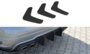 Rear Diffuser Bars Versie 1 Mercedes C Klasse W204 AMG Pakket 2007 t/m 2010_