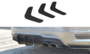 Rear Diffuser Bars Versie 2 Mercedes C Klasse W204 AMG Pakket 2007 t/m 2010_