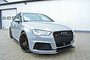 Voorspoiler spoiler Audi RS3 8V Versie 1 Carbon Look_