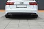 Maxton Design Audi A6 C7 S-LINE FACELIFT Avant Centre Rear Splitter _